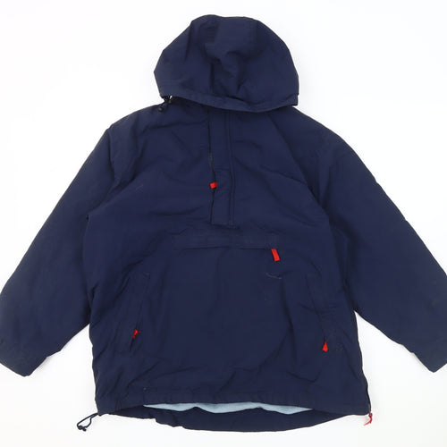 Mini Boden Boys Blue Pullover Hoodie 11-12 Years Lined