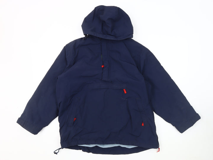 Mini Boden Boys Blue Pullover Hoodie 11-12 Years Lined