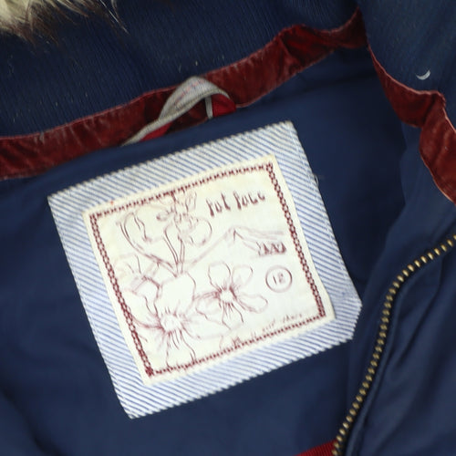 Pot Fleur Women's Blue Puffer Waistcoat - Size 12