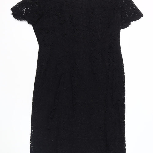 Alexon Women's Black Lace Sheath Dress Size 12