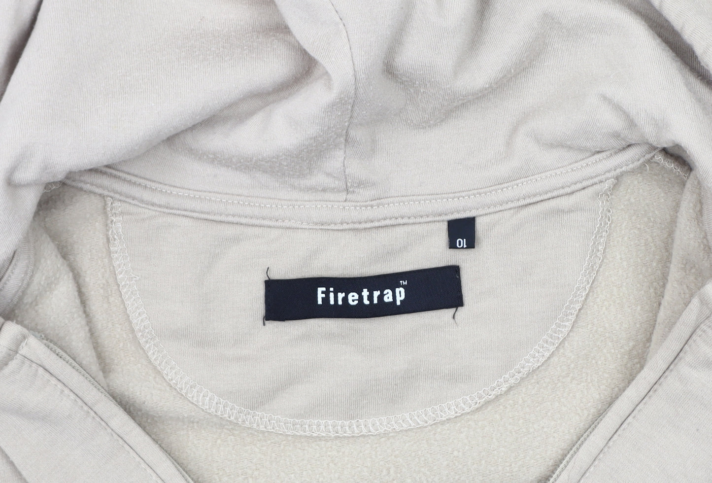 Firetrap Women's Beige Pullover Hoodie Size 10
