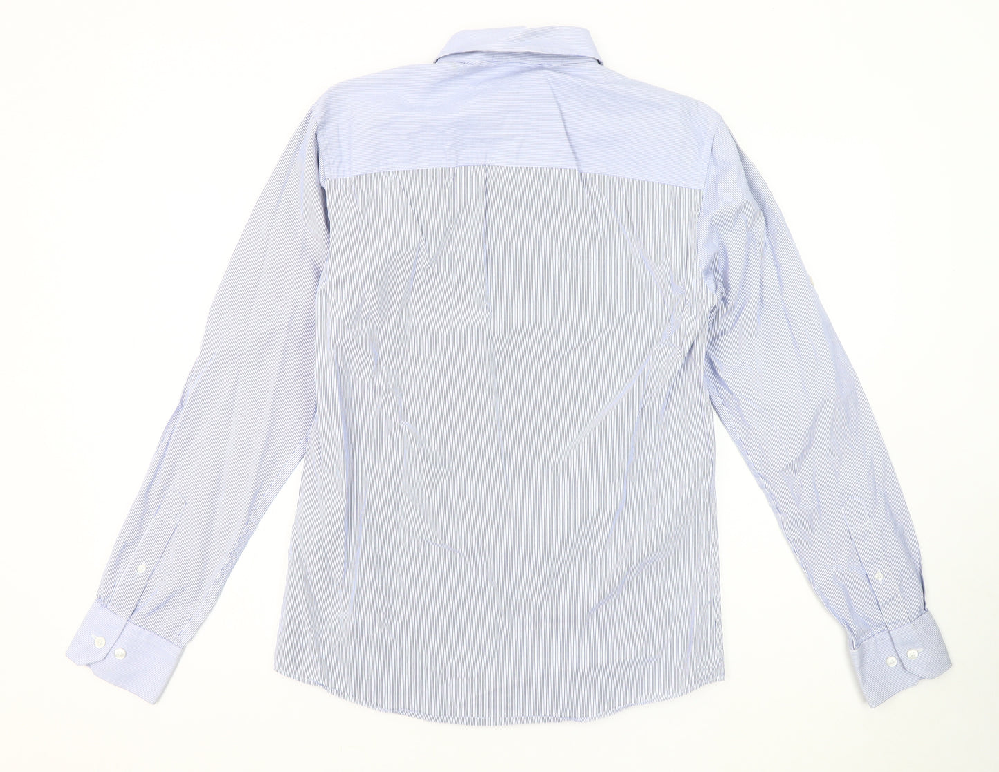 Jack & Jones Men's Blue Striped Button-Up Shirt S
