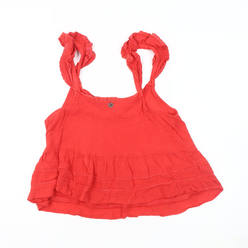 Superdry Women's Red Camisole Tank Top Size 12