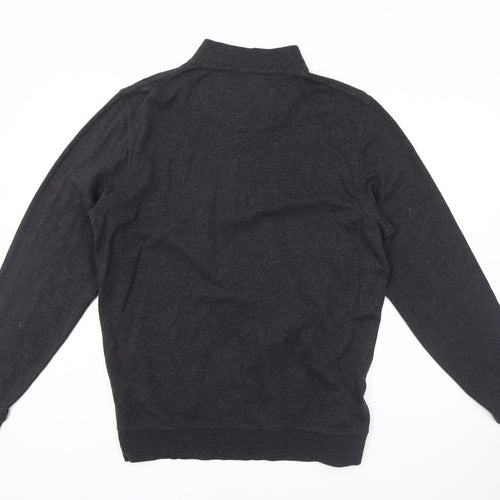 Barbour Men's Grey 1/4 Zip Sweatshirt Size S