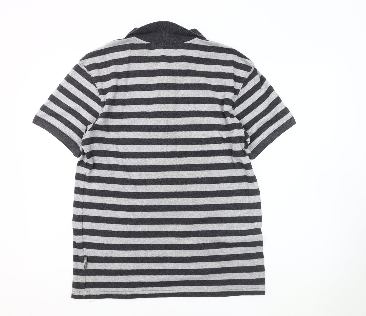 Everlast Men's Grey Striped Polo M, Breathable