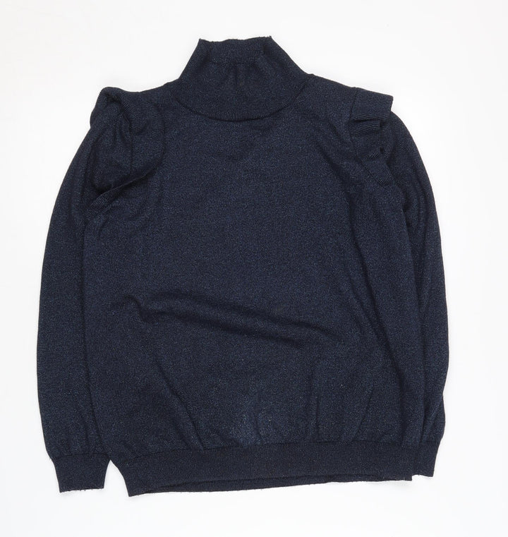 Dunnes Women's Blue XL High Neck Jumper