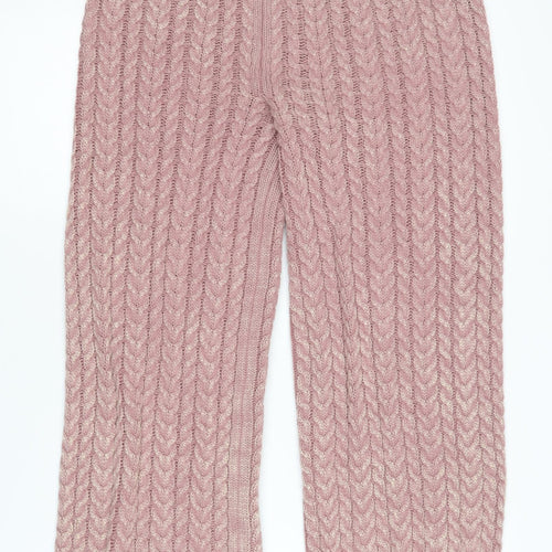 Zara Girls Pink Cotton Trousers 13-14 Years