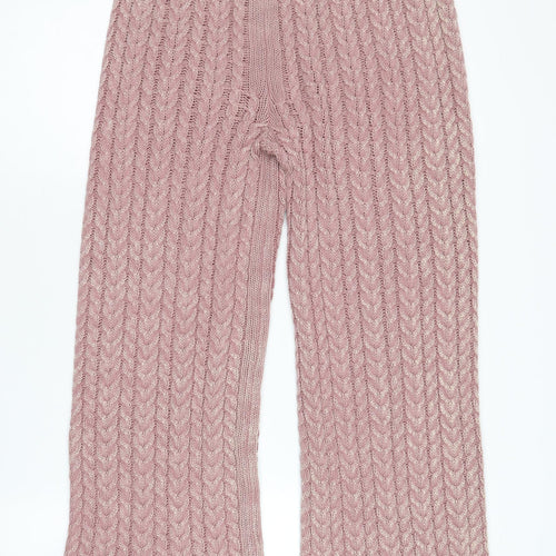 Zara Girls Pink Cotton Trousers 13-14 Years