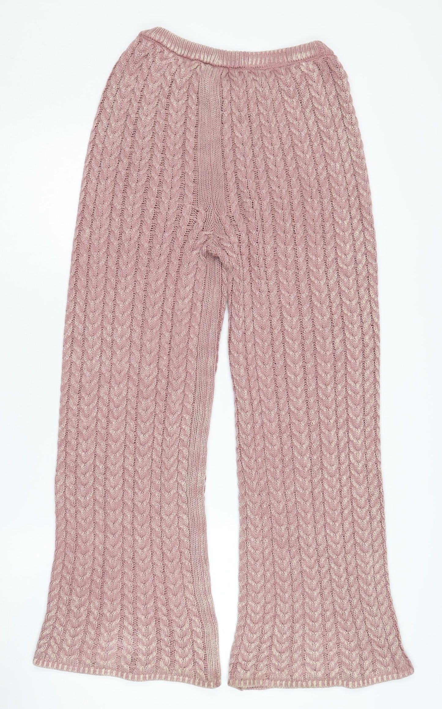 Zara Girls Pink Cotton Trousers 13-14 Years