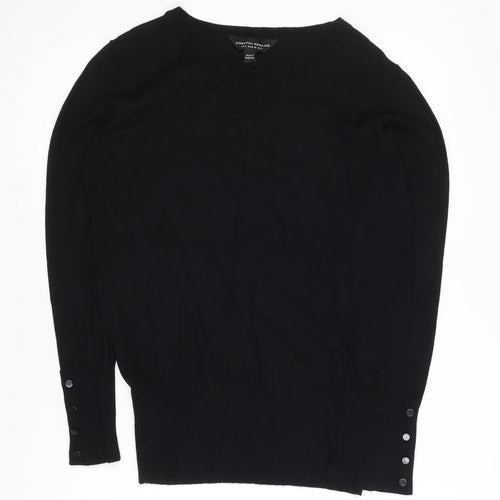 Dorothy Perkins Women's Black Knit Jumper Size 8