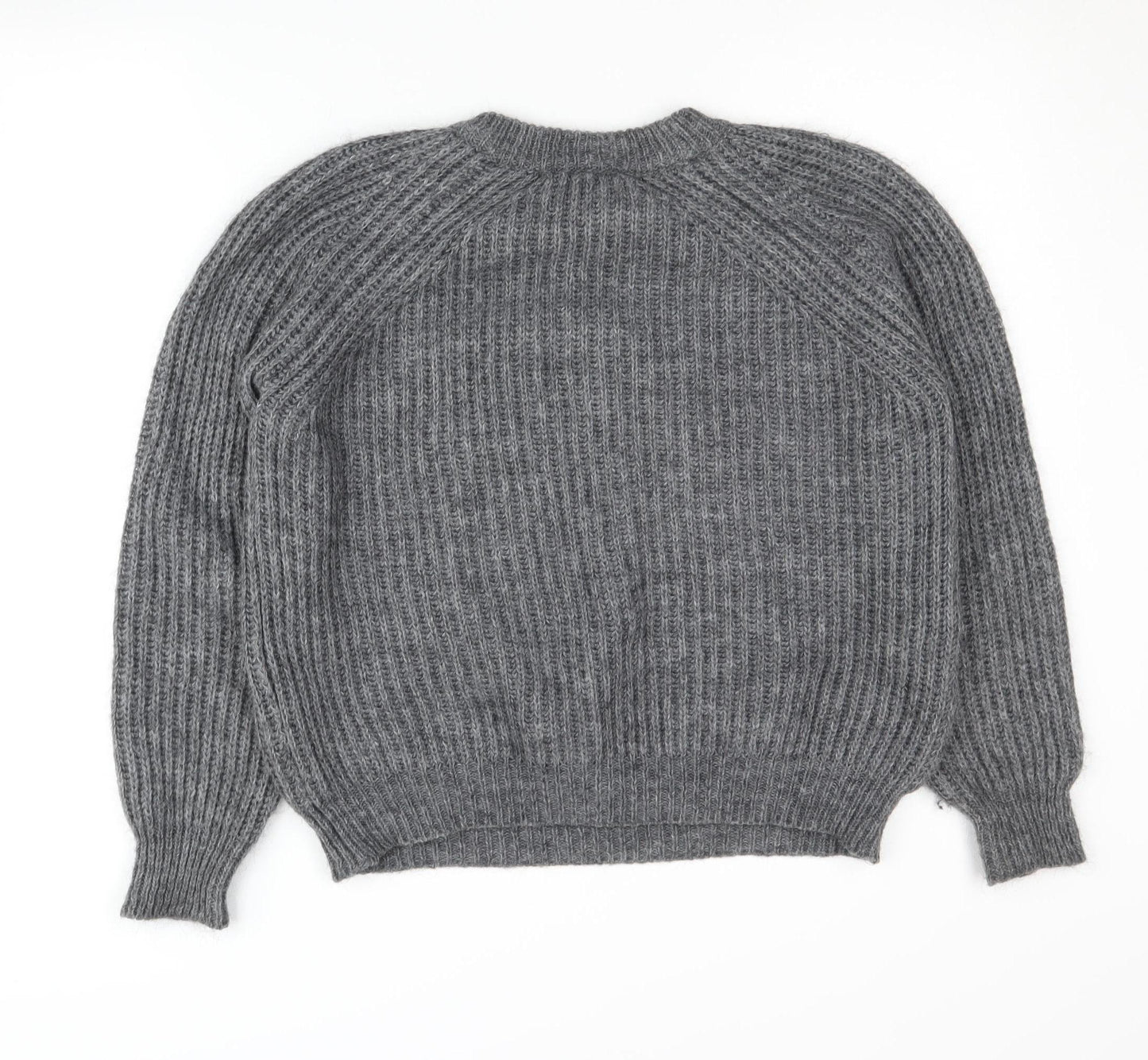 Zara Knit Women's Grey Pullover Jumper Size S
