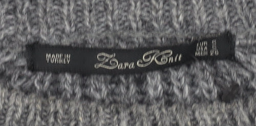 Zara Knit Women's Grey Pullover Jumper Size S
