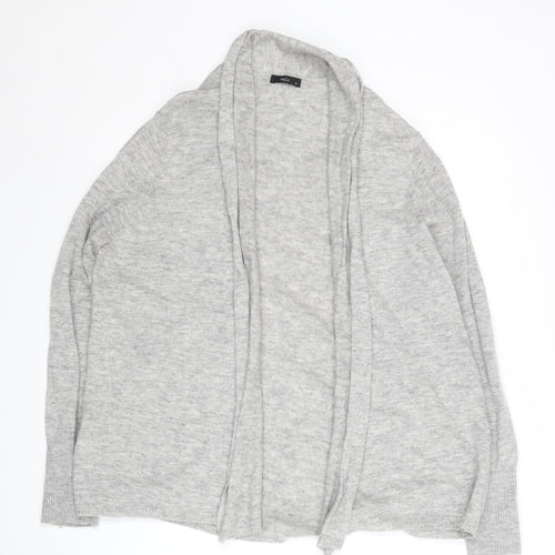 M&Co Women's Grey Open Front Cardigan Size 16 Regular Fit
