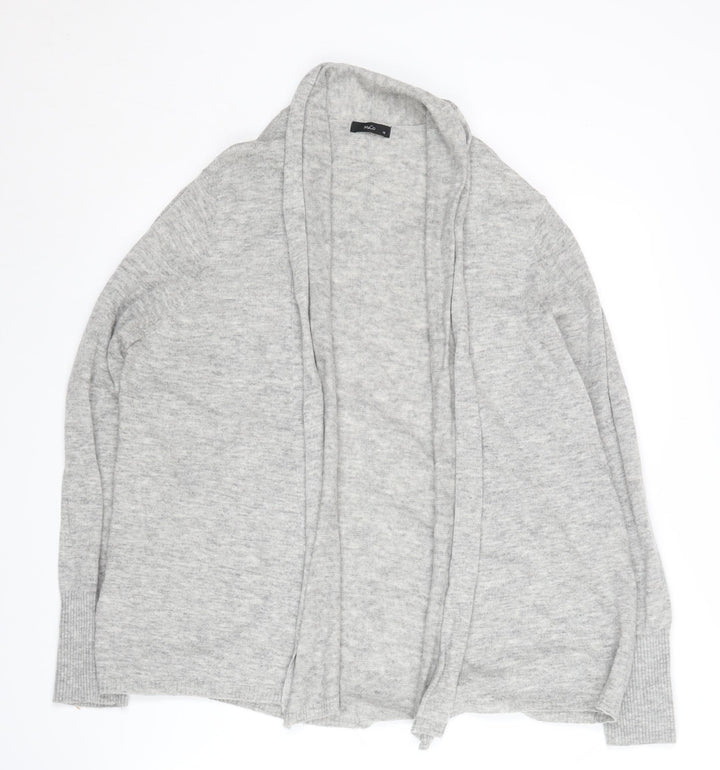 M&Co Women's Grey Open Front Cardigan Size 16 Regular Fit
