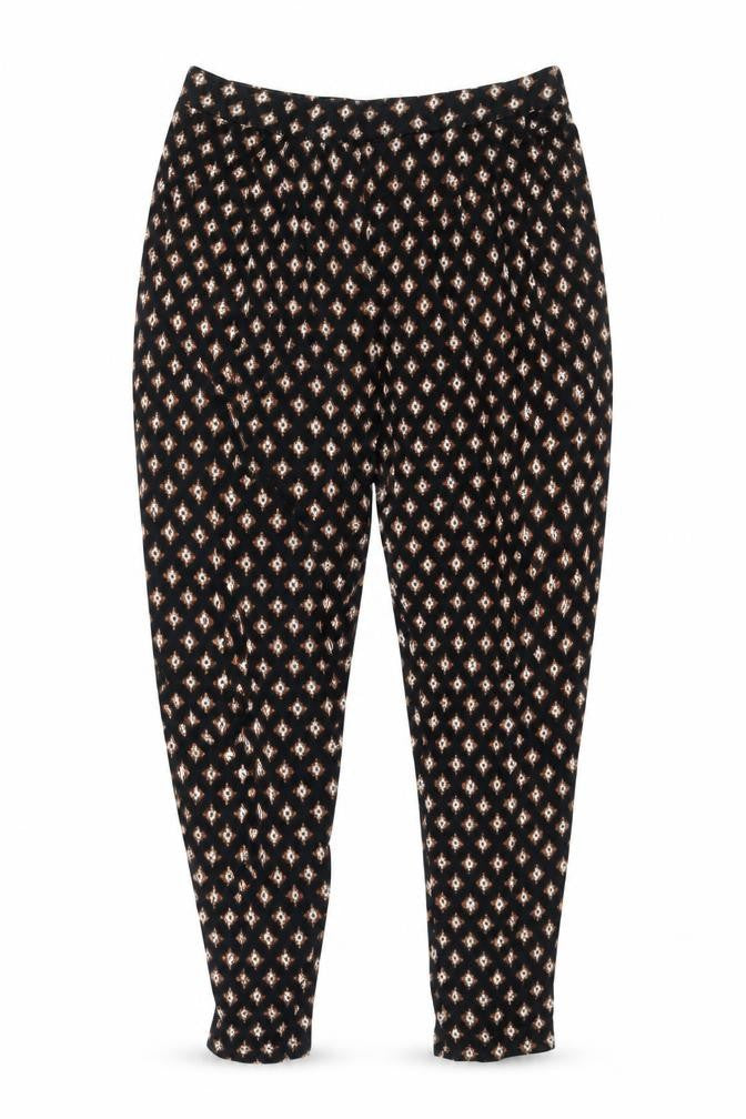 Debenhams Women’s Black Geometric Trousers Size 12