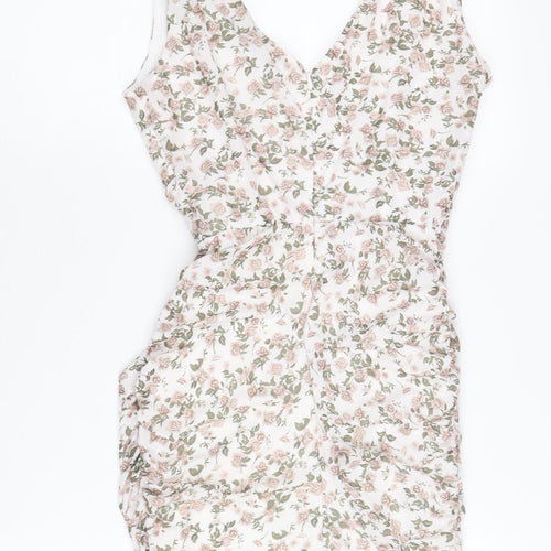 PrettyLittleThing Women's Multicoloured Floral Dress UK 6