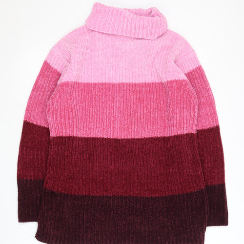Classic Essentials Women's Multicolour Roll Neck Pullover