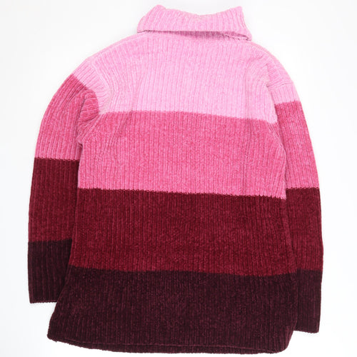 Classic Essentials Women's Multicolour Roll Neck Pullover