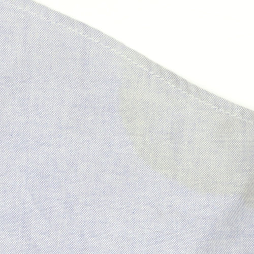 River Island Men's Blue Colourblock Casual Shirt L