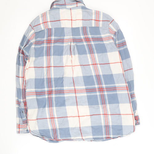 H&M Women's Multicoloured Plaid Button-Up Shirt