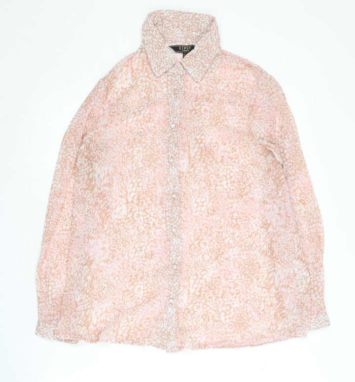 Lipsy Women’s Multicoloured Animal Print Shirt