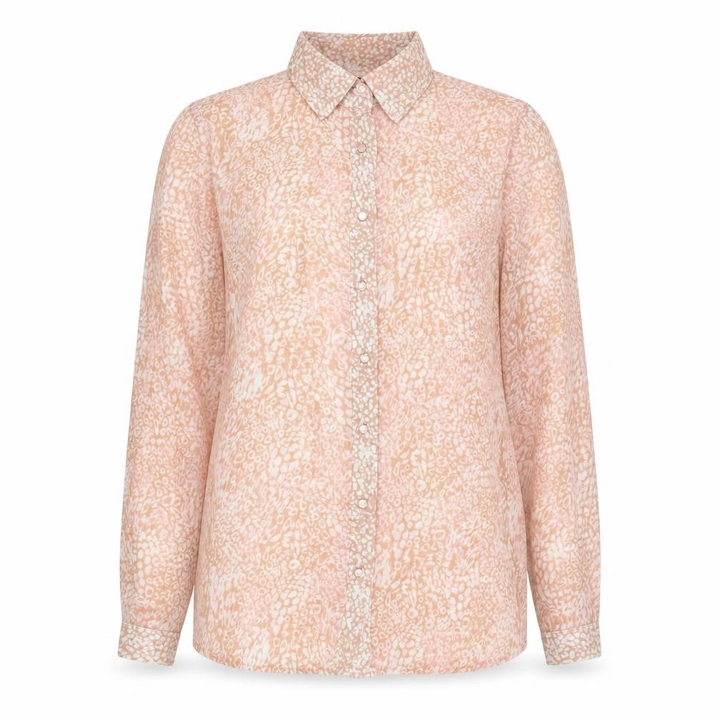 Front view of Lipsy Women’s Multicoloured Animal Print Shirt
