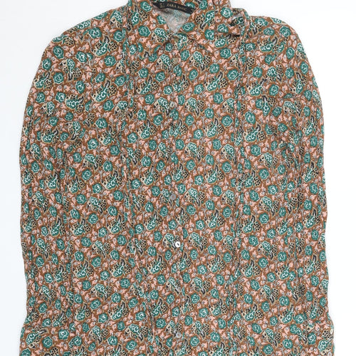 Zara Basic Women's Multicoloured Floral Blouse S