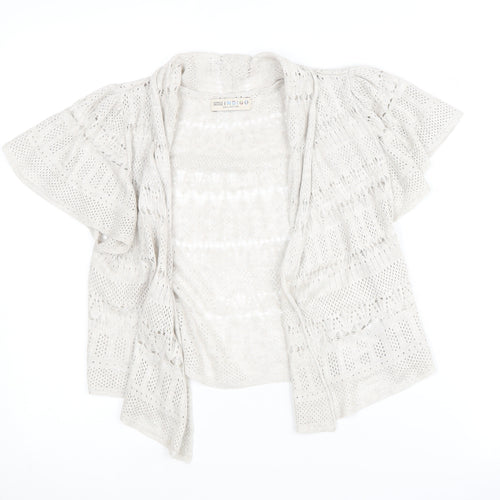 Marks and Spencer Women's Beige Open Front Cardigan Size 8