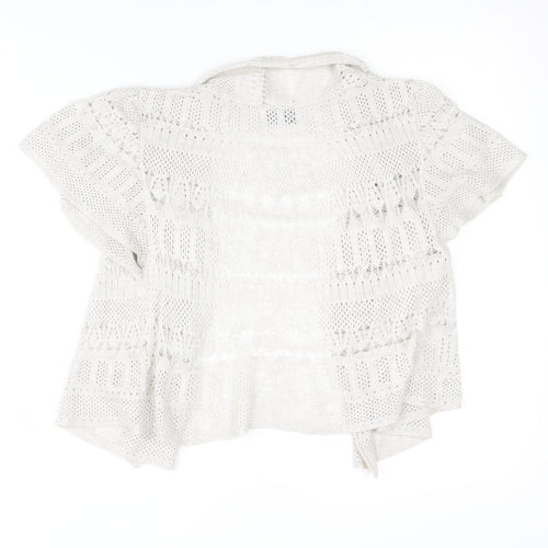 Marks and Spencer Women's Beige Open Front Cardigan Size 8