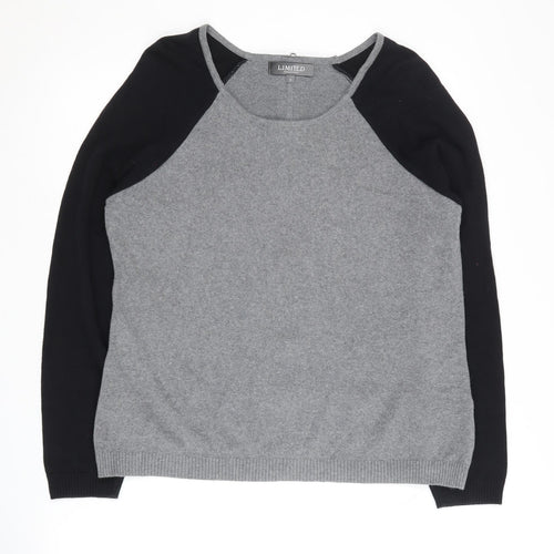 Marks and Spencer Women's Grey Full Zip Jumper Size 16