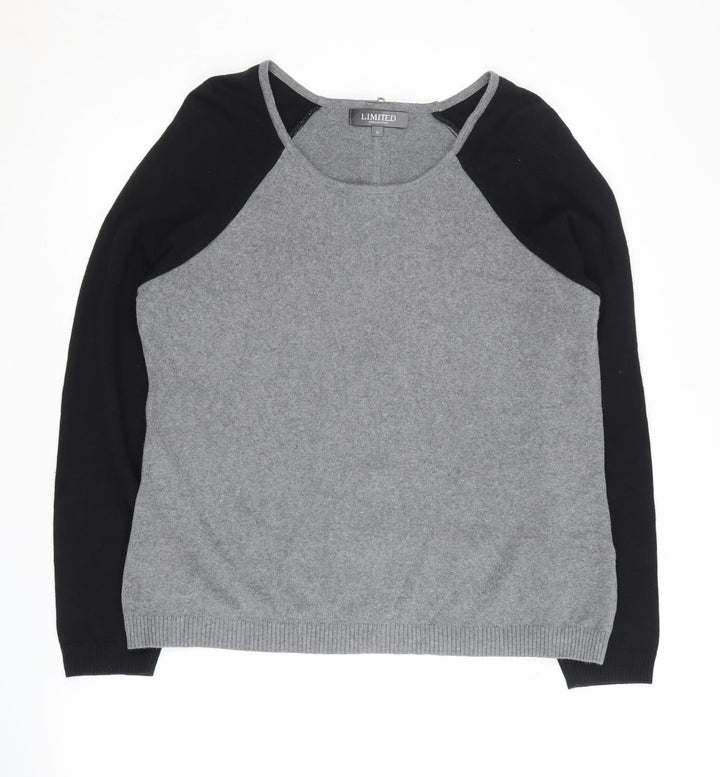 Marks and Spencer Women's Grey Full Zip Jumper Size 16