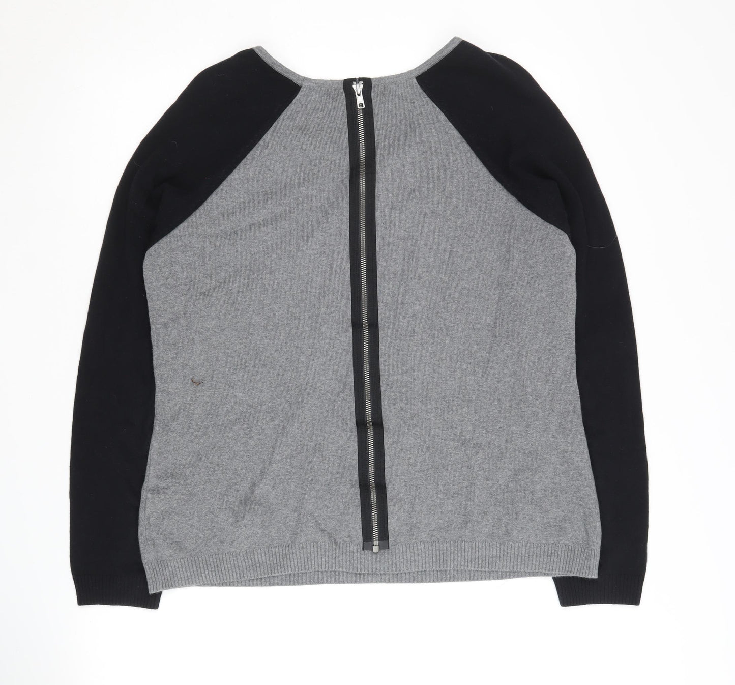 Marks and Spencer Women's Grey Full Zip Jumper Size 16