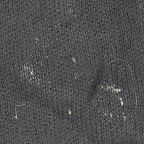 Zara Women's Black Mock Neck Zip Jumper Size 12