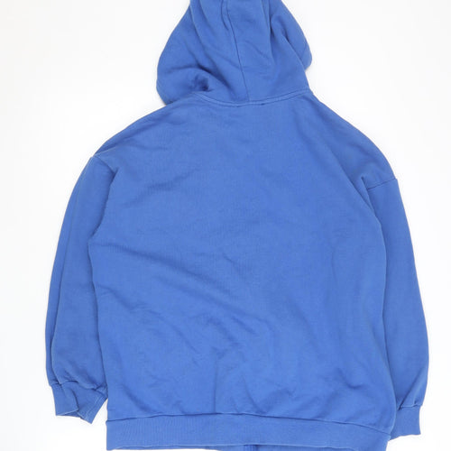 Boohoo Women's Blue Full Zip Hoodie Size 8