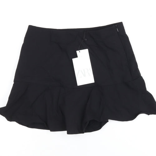 Zara Women's Black Flare Skirt, Size S, Casual