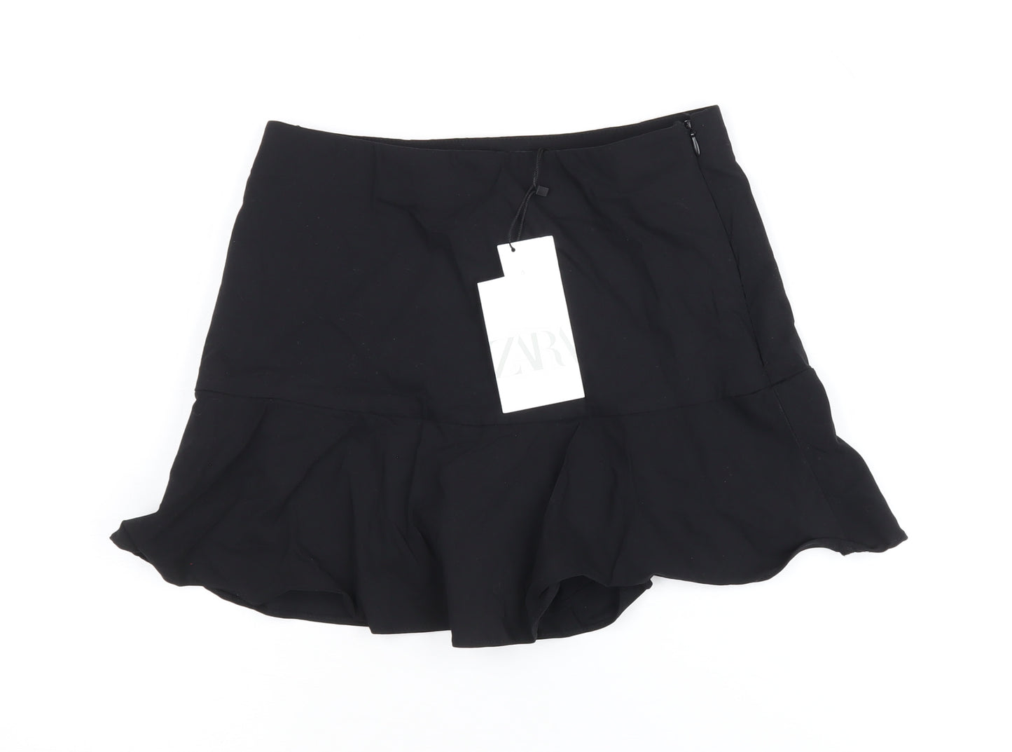 Zara Women's Black Flare Skirt, Size S, Casual