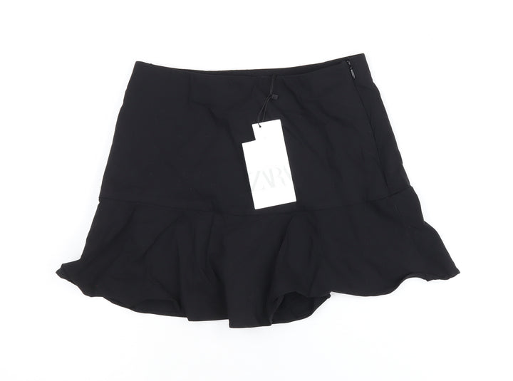 Zara Women's Black Flare Skirt, Size S, Casual