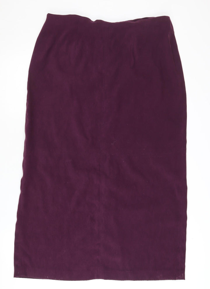 Real Comfort Women's Purple Pencil Skirt Size 16