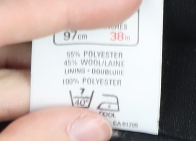 St Michael Womens Black A-Line Skirt Size 14