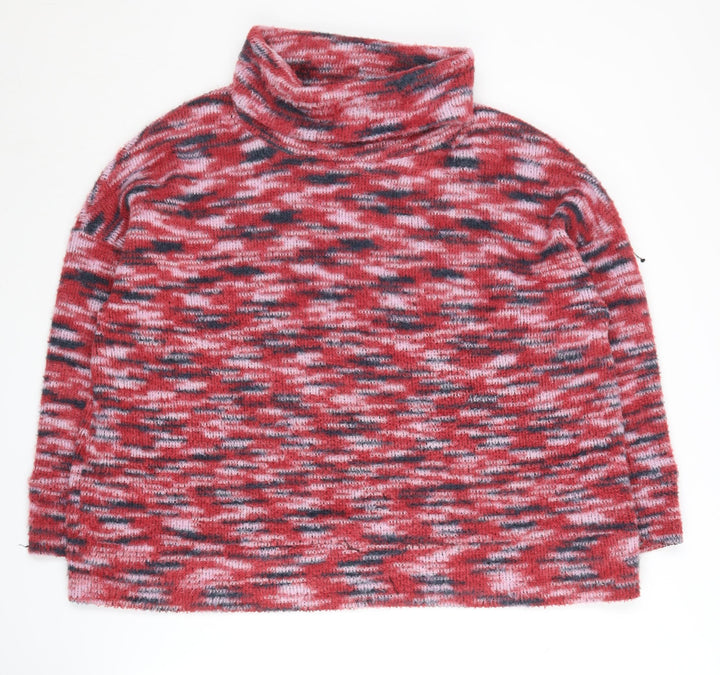 M&Co Women's Red Roll Neck Jumper Size 18