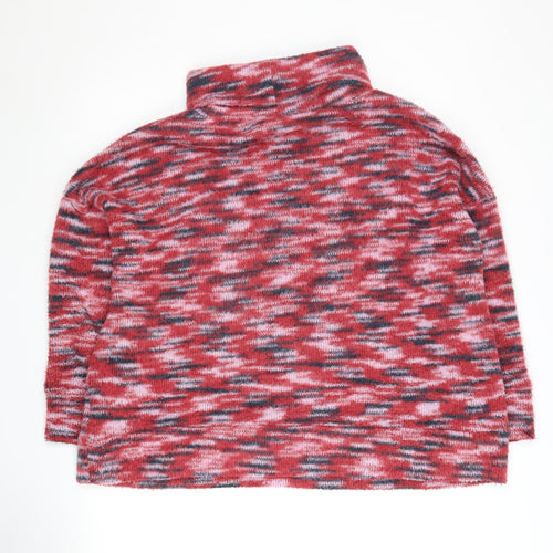 M&Co Women's Red Roll Neck Jumper Size 18