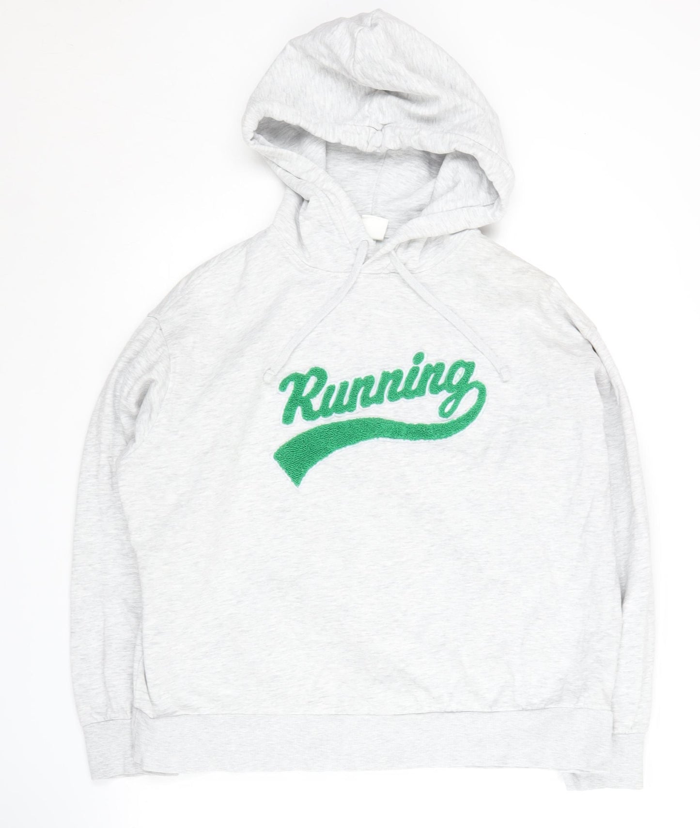 Grey Hooded Running Hoodie - Unisex M
