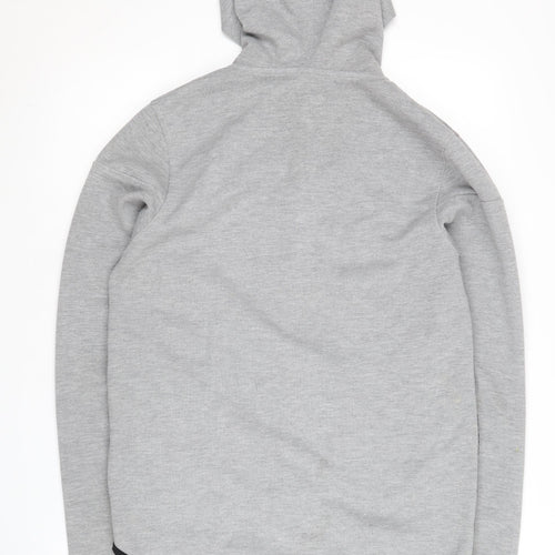 Jack & Jones Grey Full Zip Hoodie, Men's S, Casual Style