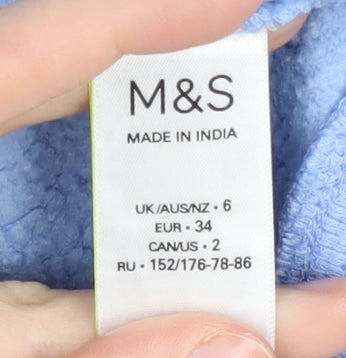 Marks and Spencer Women's Blue Pullover Sweatshirt Size 6