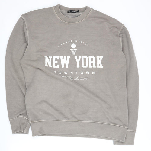 PrettyLittleThing Women's Grey Pullover Sweatshirt M