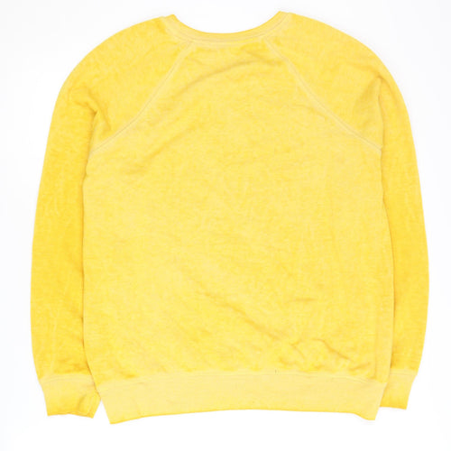 Next Women's Yellow Graphic Sweatshirt M