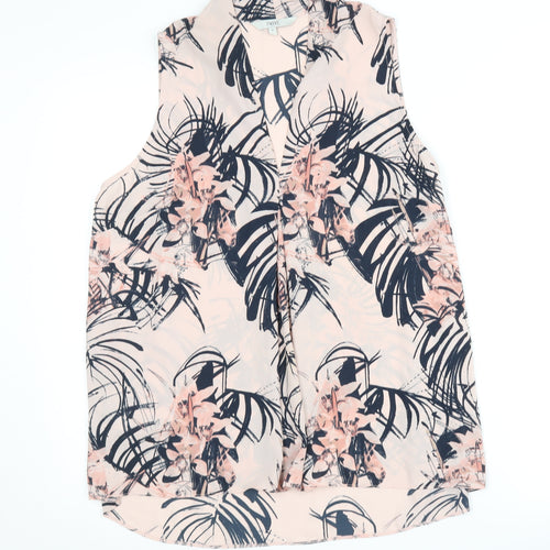 Next Women's Multicoloured Floral Sleeveless Top Size 16
