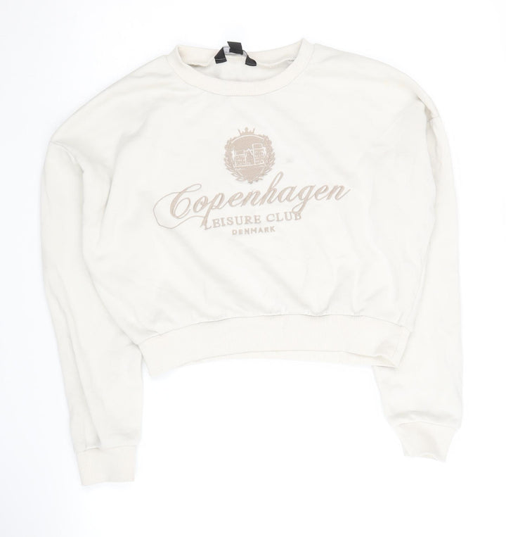 New Look Girls White Pullover Sweatshirt - 12-13 Years