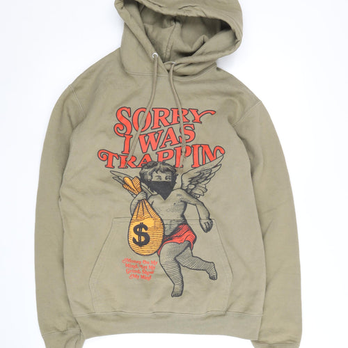 Fashion Nova Men's Green XS Hoodie Pullover with Graphic
