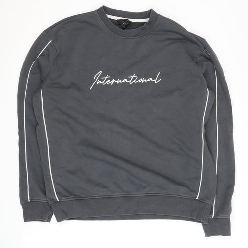 New Look Men's Grey L Pullover Sweatshirt